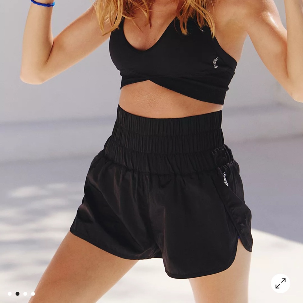 Free People The Way Home Shorts in Black
